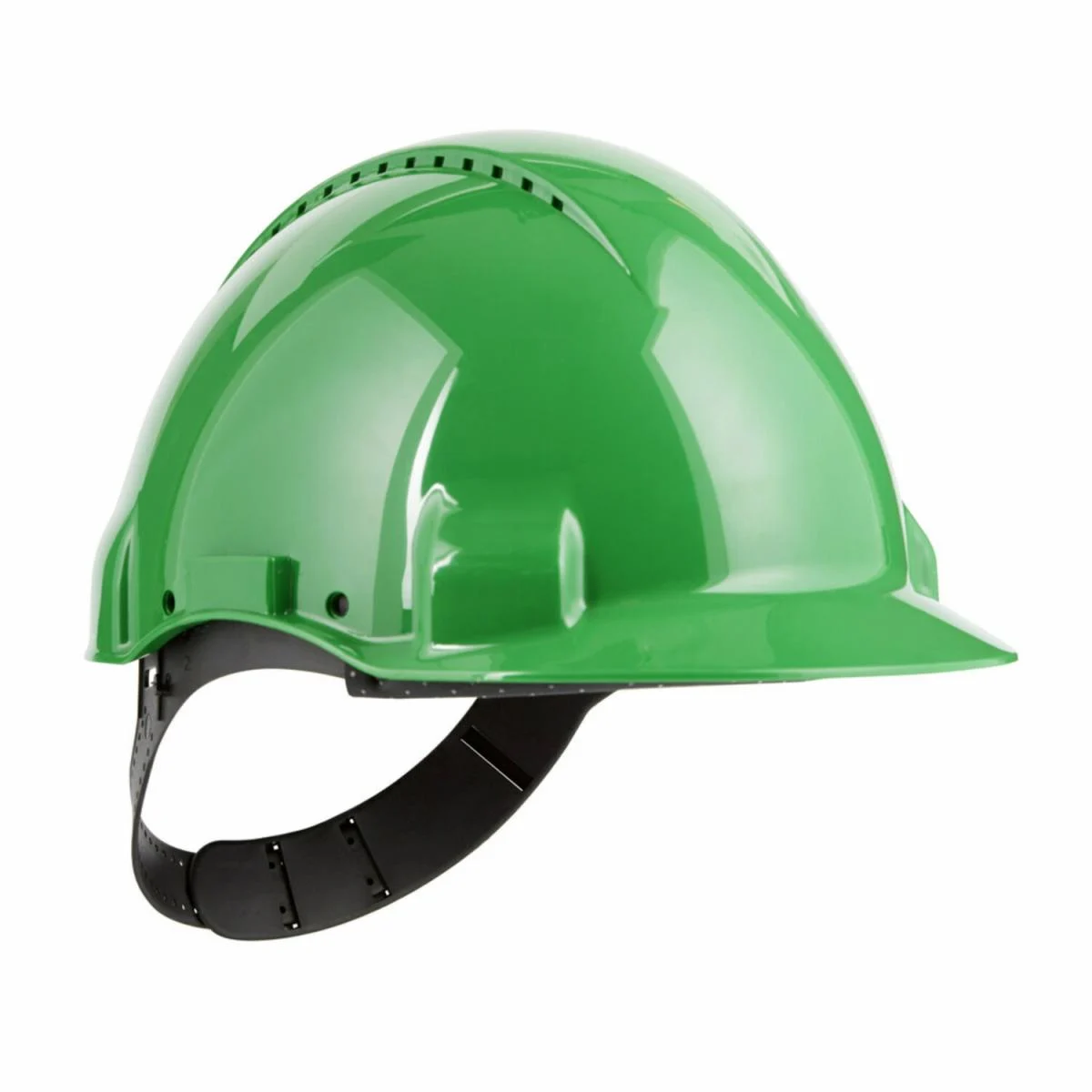 3M™ Casque de sécurité G3000CUVGPRO1, vert, Uvicator, harnais ajustable, 3 par carton