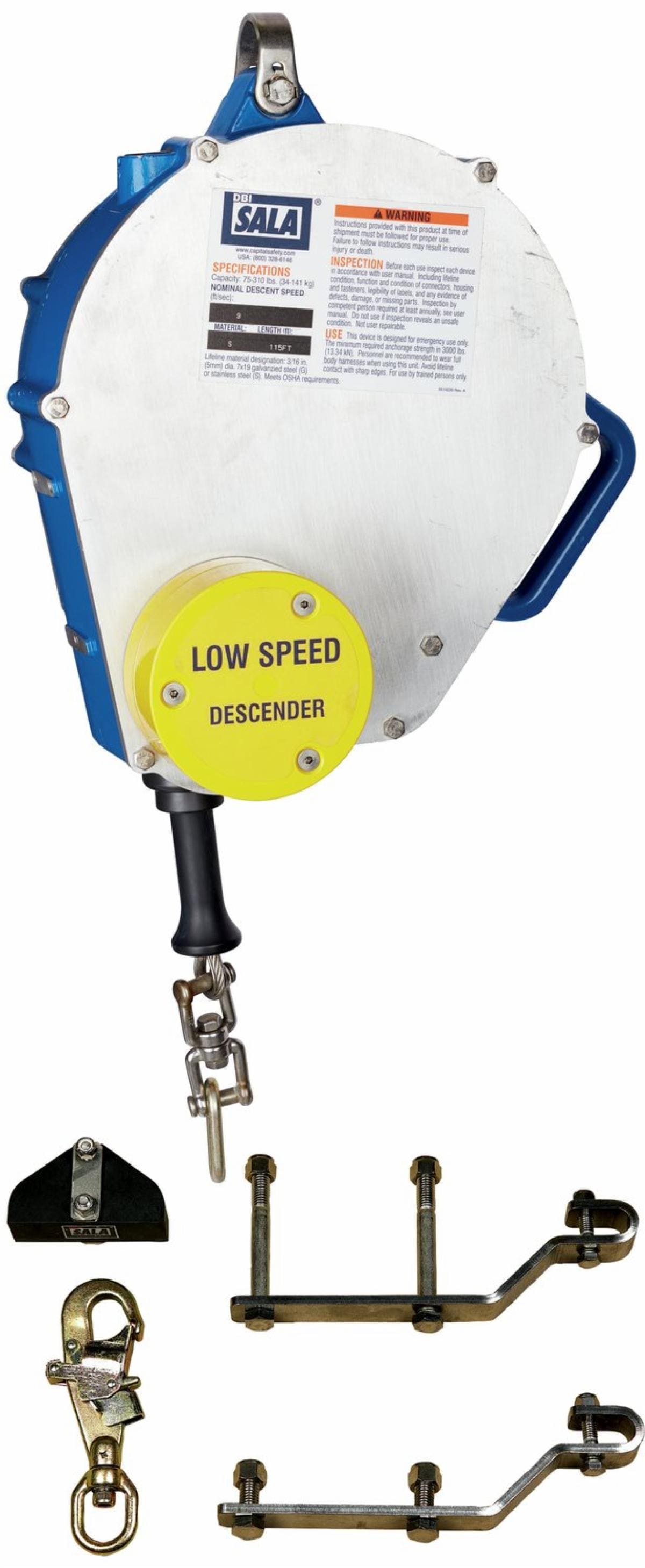 3M™ DBI-SALA® Rollgliss™ Descender, Sloped/Auto Retract