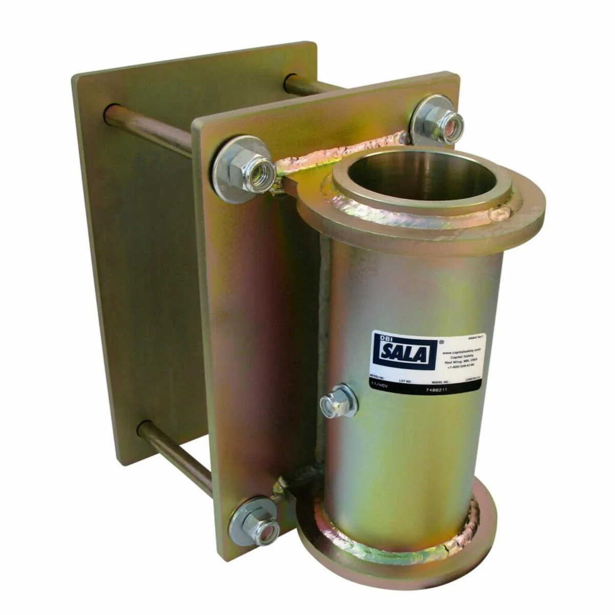 3M™ DBI-SALA® Temporary Fasten-In-Place Horizontal Lifeline Clamp-On Vertical Base For Concrete/Steel 8530373