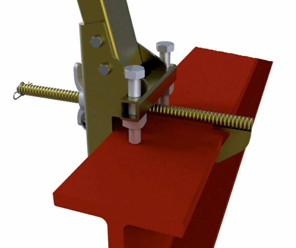 3M™ DBI-SALA® Temporary I-Beam Horizontal Lifeline Stanchion Base 7400052, Fits 6 - 12 in Flange Up To 2.25 in Thick