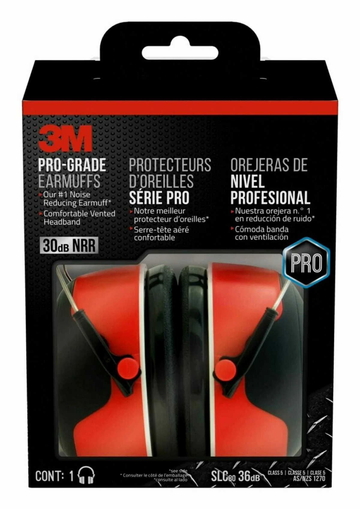 3M™ Pro-Grade Earmuff 90565-4DC-PS, 4 each/case