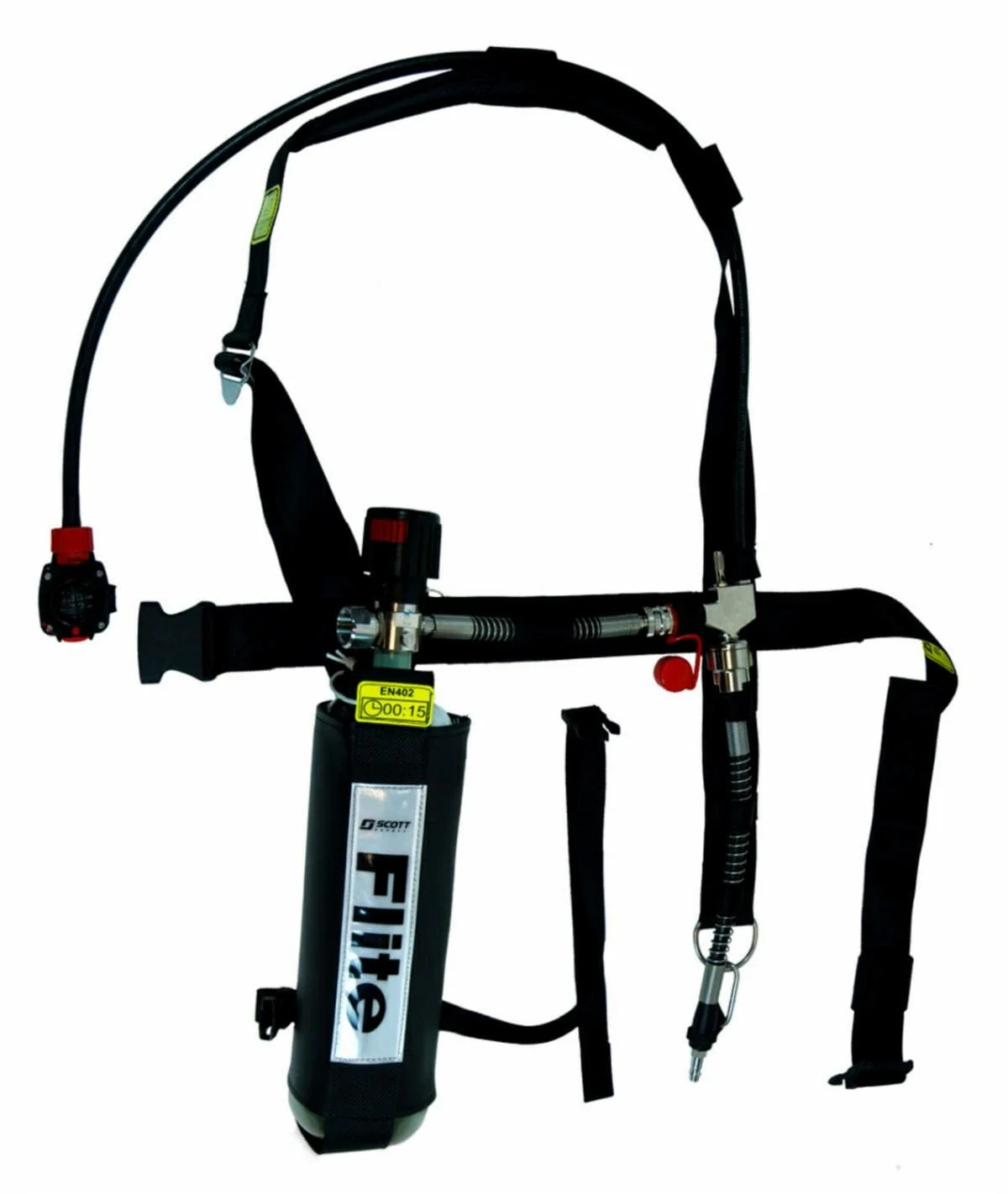 Appareil respiratoire à adduction d'air 3M™ Scott™ Flite COV (soupape d'inversion) 2031077, avec raccord CEN, 1 pièce par carton