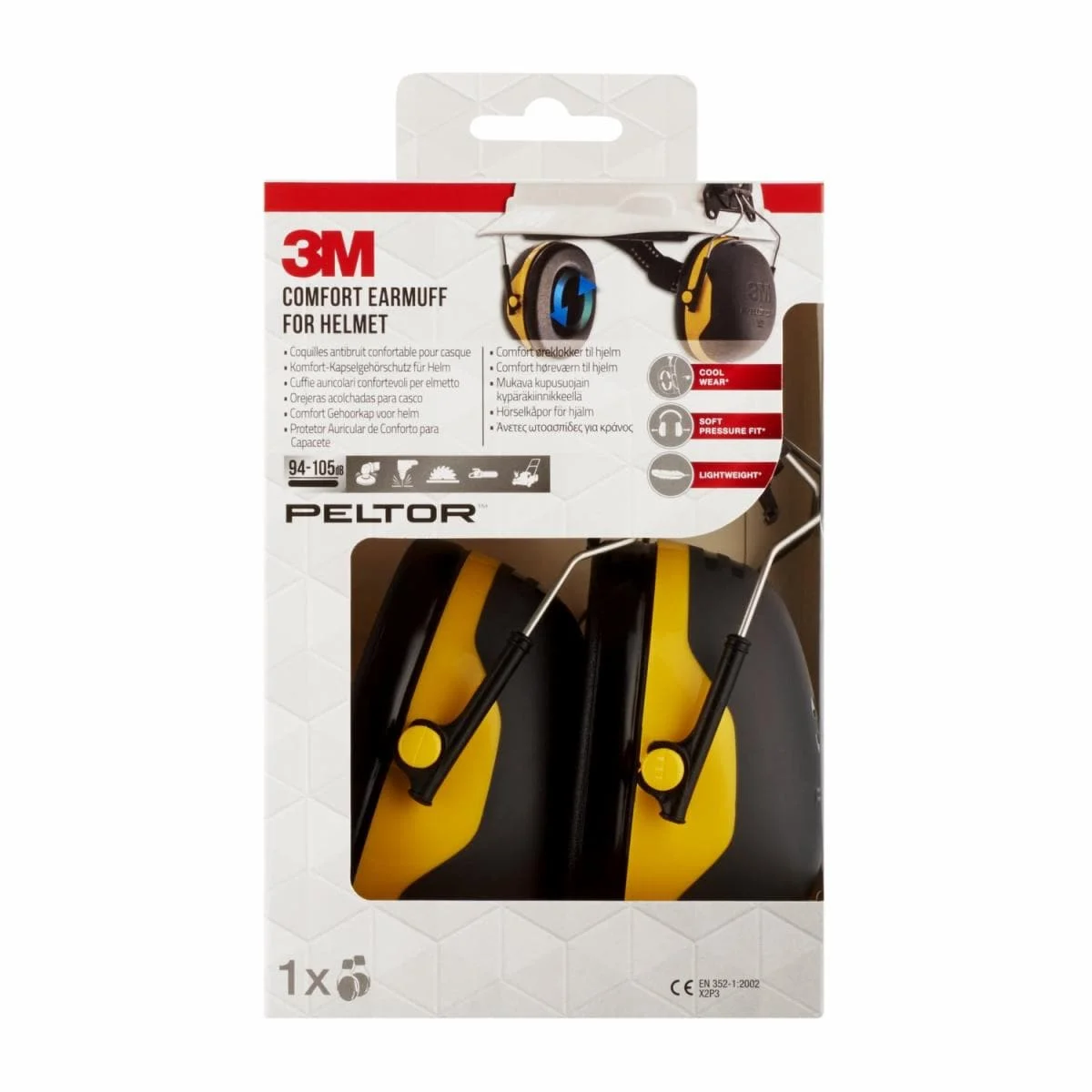 Coquilles antibruit confortables pour casque 3M™ Peltor™ X2P3E (94-105 dB)