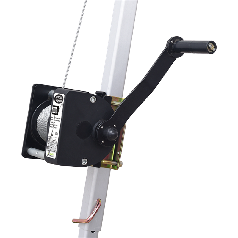 ARGO - Rescue and work winch, Stainless steel wire rope length 30 m, for Tripod, MultiSafeWay & EasySafeWay