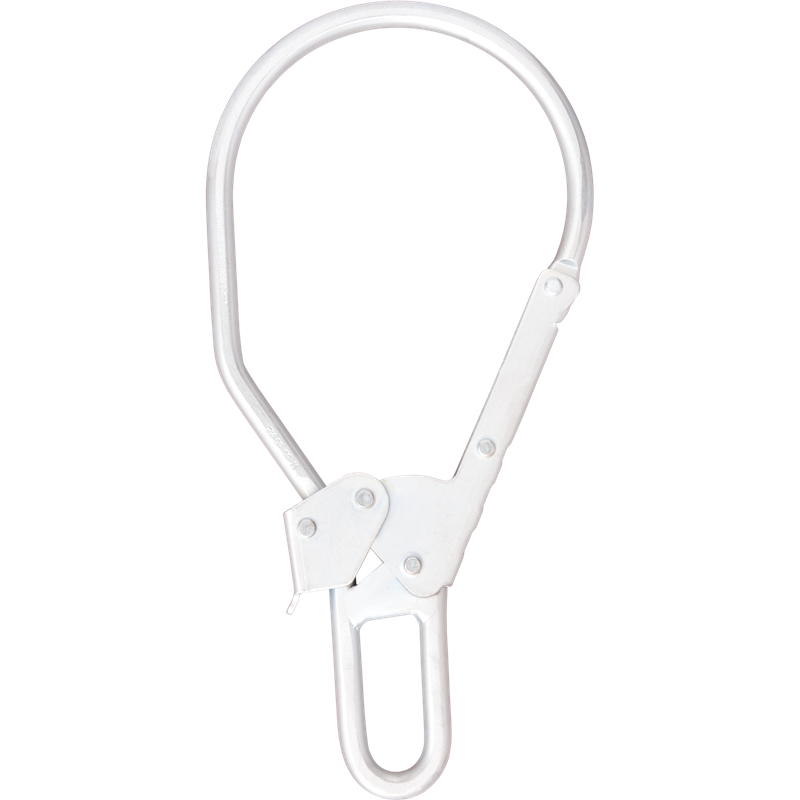Crochet acier verrouillage automatique double action