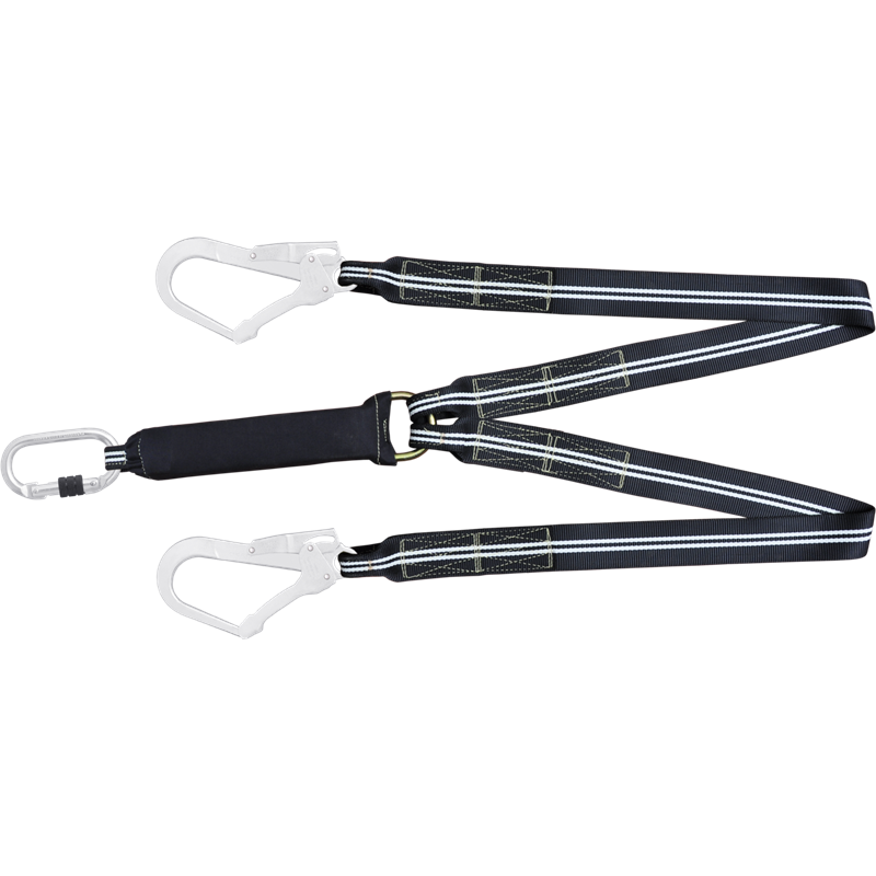 FIRE FREE - Longe fourche avec absorbeur d'énergie 1m NON FEU