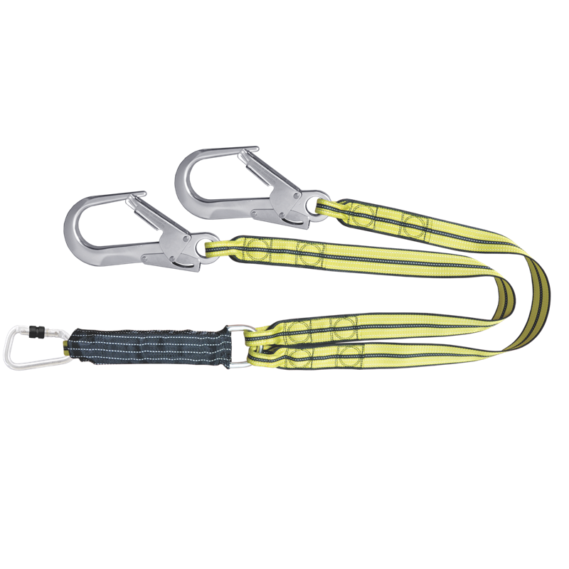 FREE BLAST - Antistatic forked energy absorbing webbing lanyard