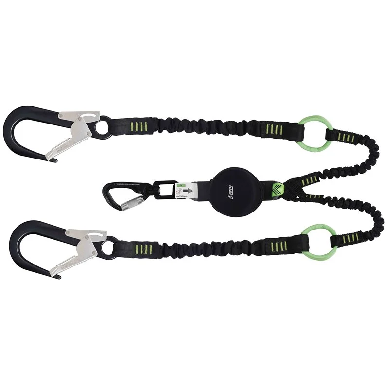 GRAVITY-S, 2 m forked energy absorbing lanyard with intermediate tie-back rings