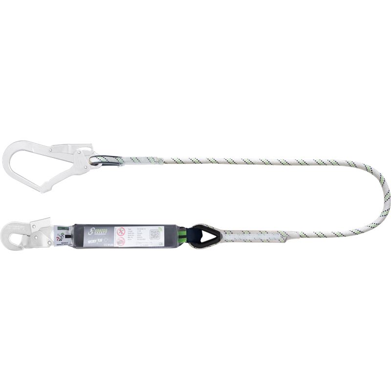HOPE - Energy absorbing kernmantle rope lanyard 2 mtr with connectors FA5020217 and FA5020755
