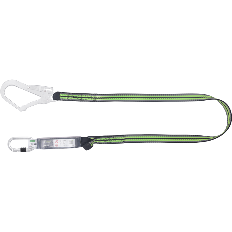 HOPE - Longe en sangle 1,80 m avec absorbeur d’énergie et connecteurs FA5010117 et FA5020755