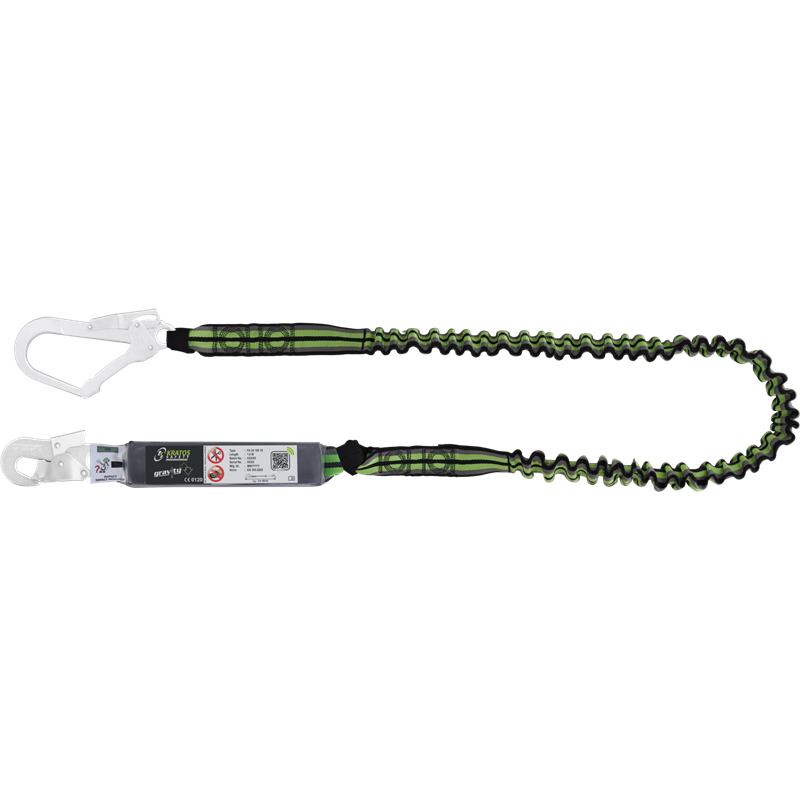 HOPE - Energy absorbing expandable lanyard 2 mtr with connectors FA5020217 and FA5020755