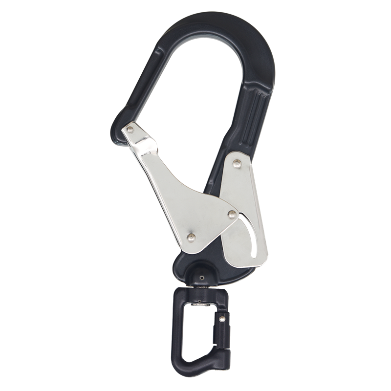 HUKA-2 - Aluminum rebar hook with openable termination eye and swivel