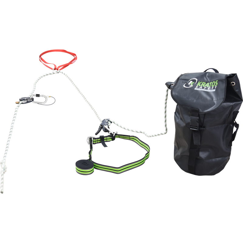 Kit antichute avec système d'évacuation pré-incorporé, 30 m