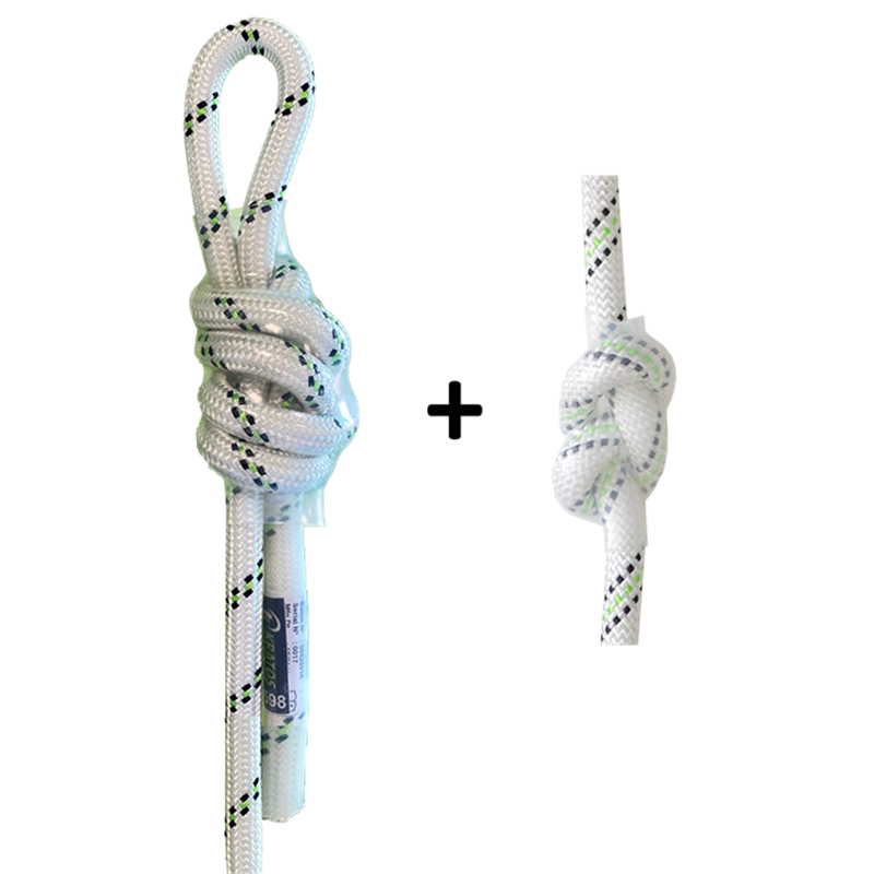 Special length semi-static rope end kit