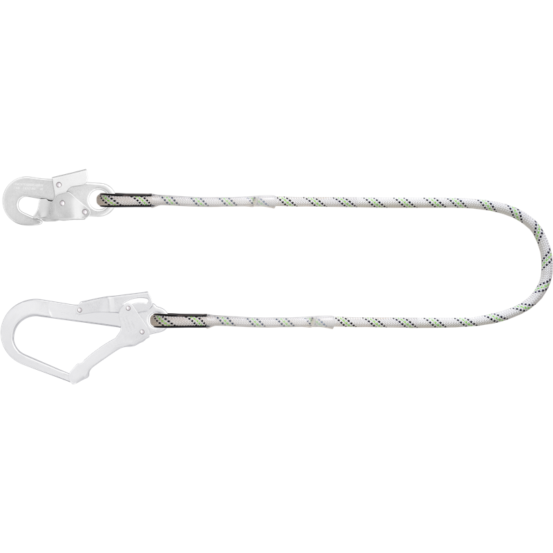 Longe en corde tressée 1,50 m avec mousquetons FA5020217 et FA5020755