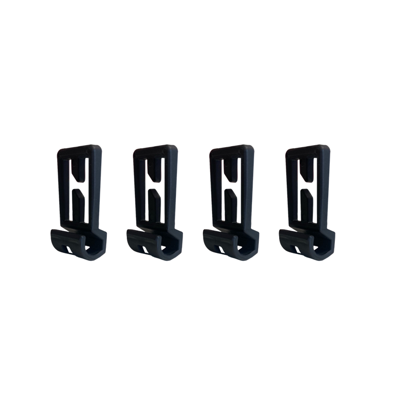 Lot de 4 clips casque pour lampe frontale
