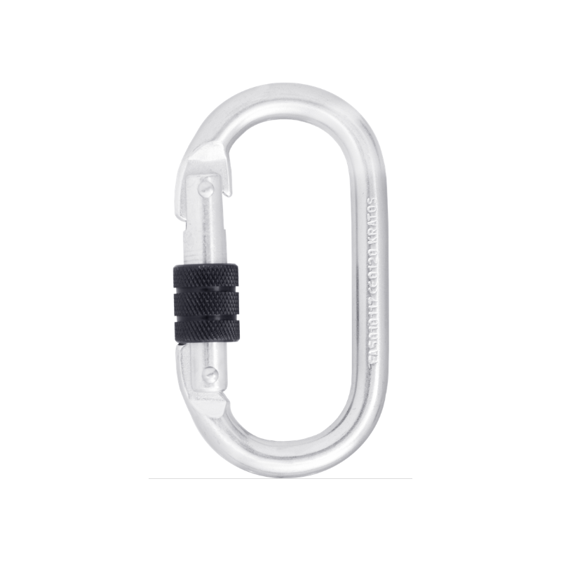 Mousqueton acier verrouillage à vis - type Keylock