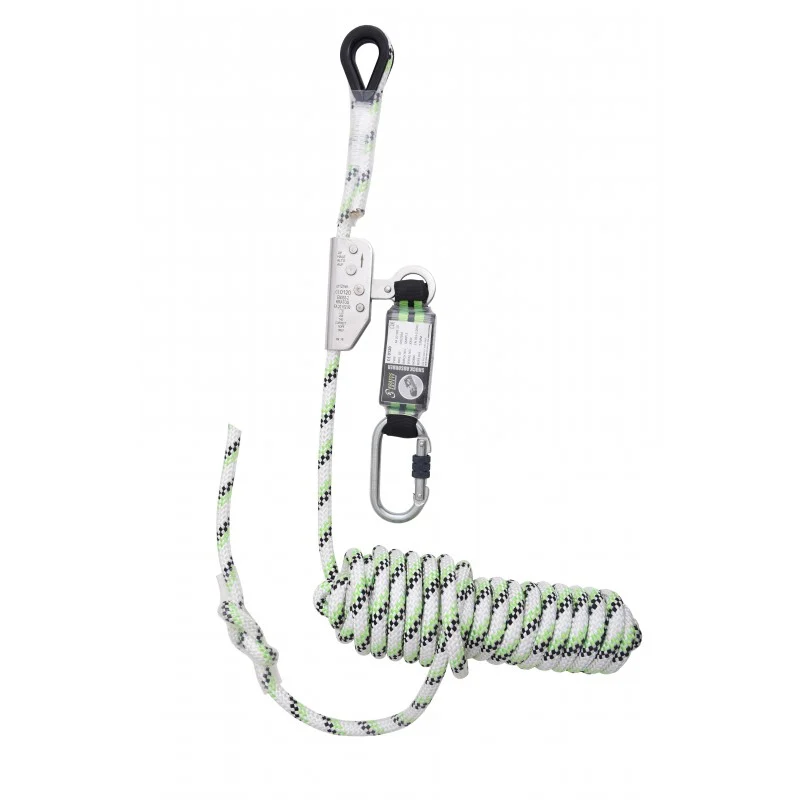 NIRO, Antichute coulissant sur corde tressée 50 m avec absorbeur d’énergie