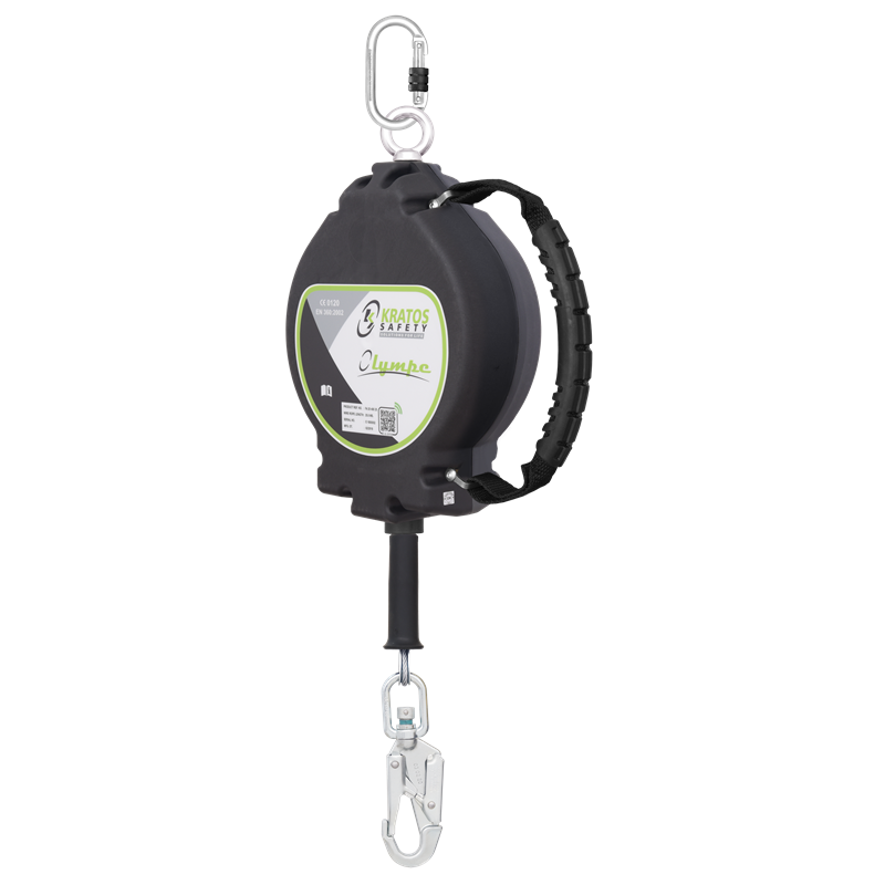 OLYMPE câble Inox, antichute à rappel automatique 30 m, pour utilisation verticale seulement