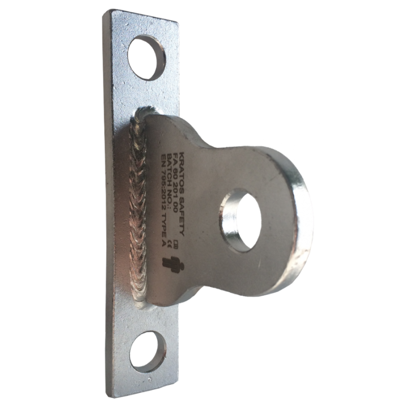 Extremity plate for horizontal wire rope lifeline KS-Line (KS 4000)