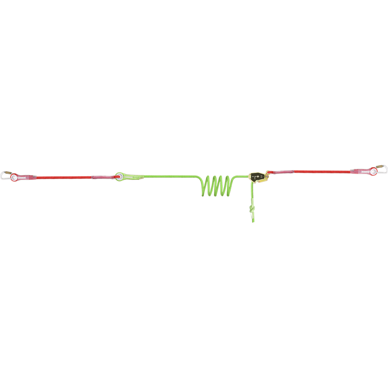 POST LINE - Ligne de vie temporaire horizontale pour 2 utilisateurs, lg. maxi 14 m, pour conteneur ISO