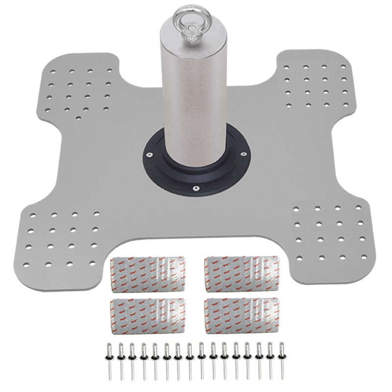 Potelet d'extrémité avec système d'absorption d'énergie pour ligne de vie KS-Line sur couverture bac acier