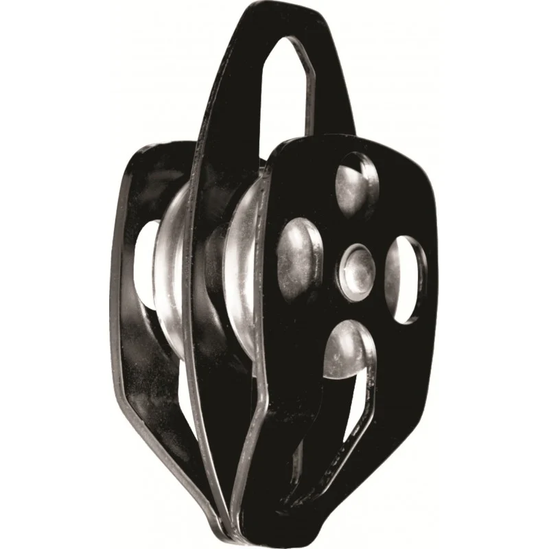 Double Pulley with moveable flanges