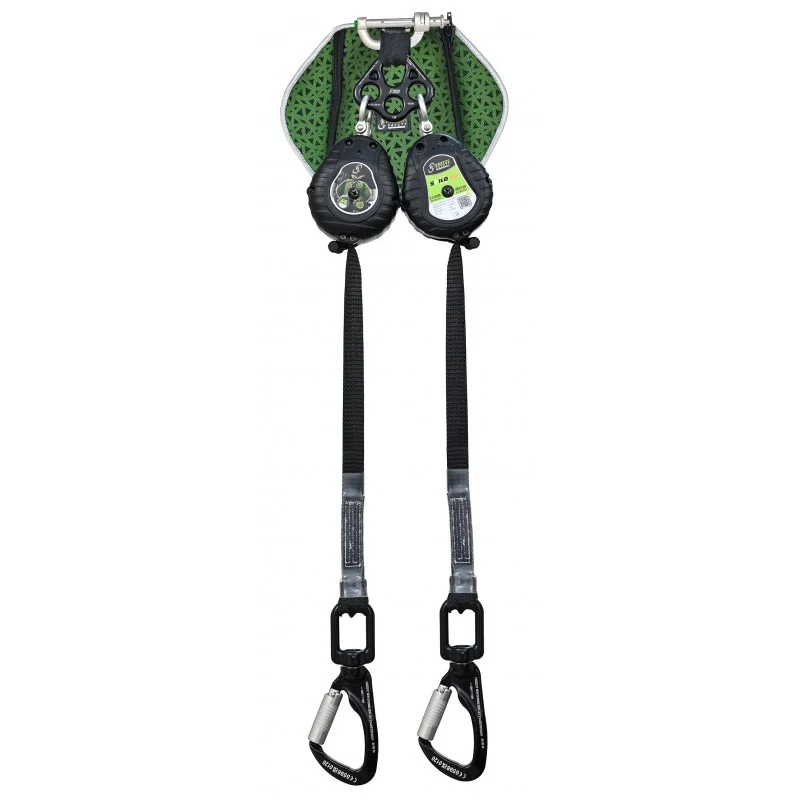 SPILO-S2 - Twin legged Retractable fall arrester and energy absorber in back pocket, lg 2.40 m