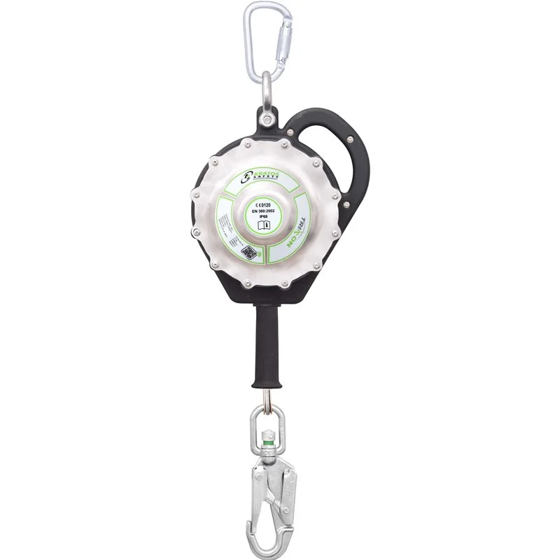 TRITON, sealed retractable fall arrester, stainless steel wire rope 10 m