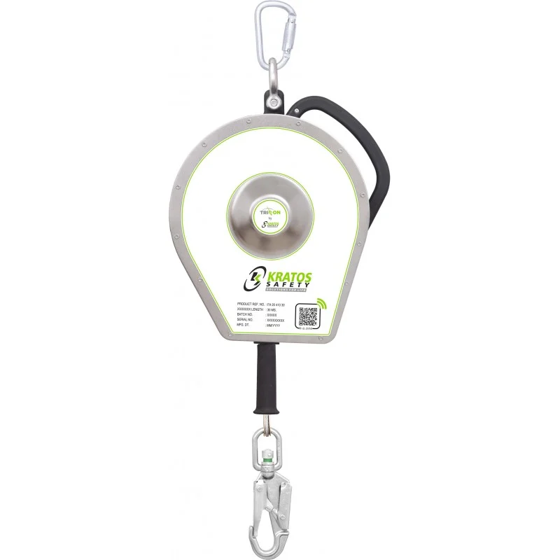 TRITON, sealed retractable fall arrester, stainless steel wire rope 30 m