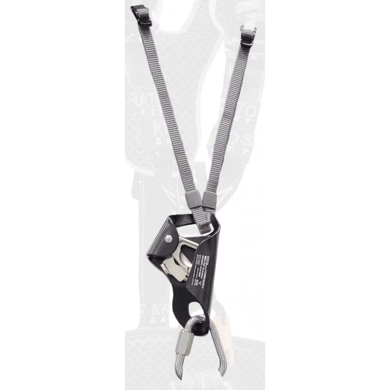 Ventral rope clamp assembly for AIRTECH 2 harness