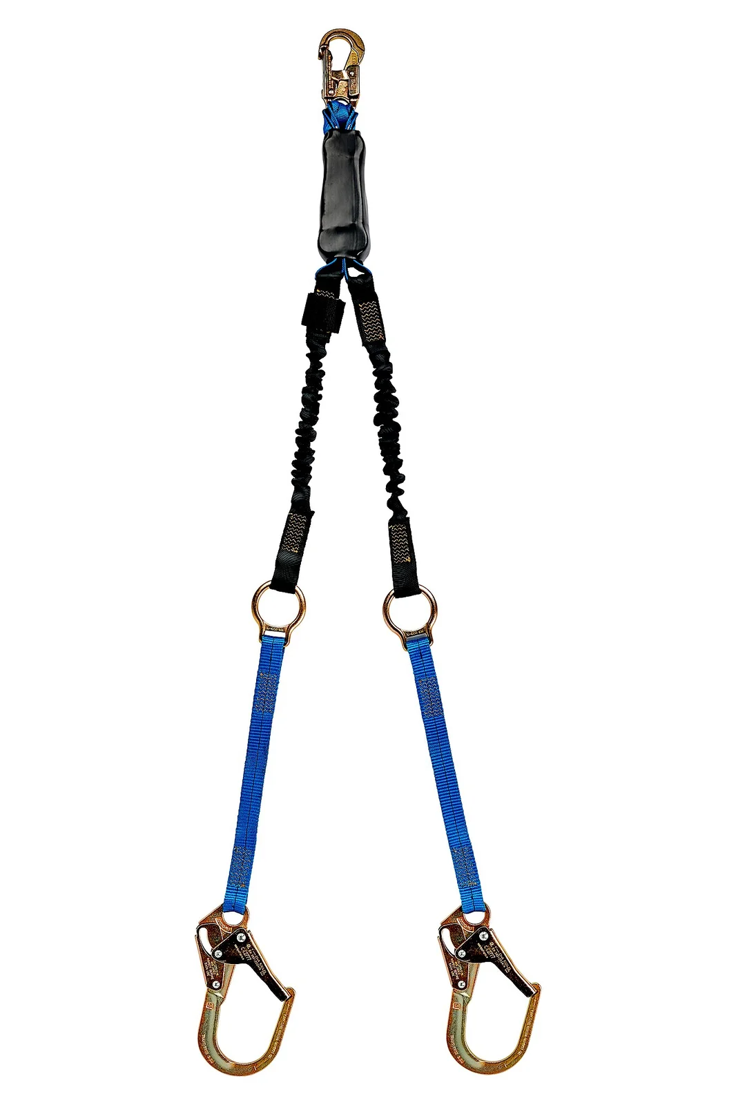 tracpac F2 Lanyard - Extendible from 4 1⁄2 to 6 ft. with Rescue Rings - Two Arms