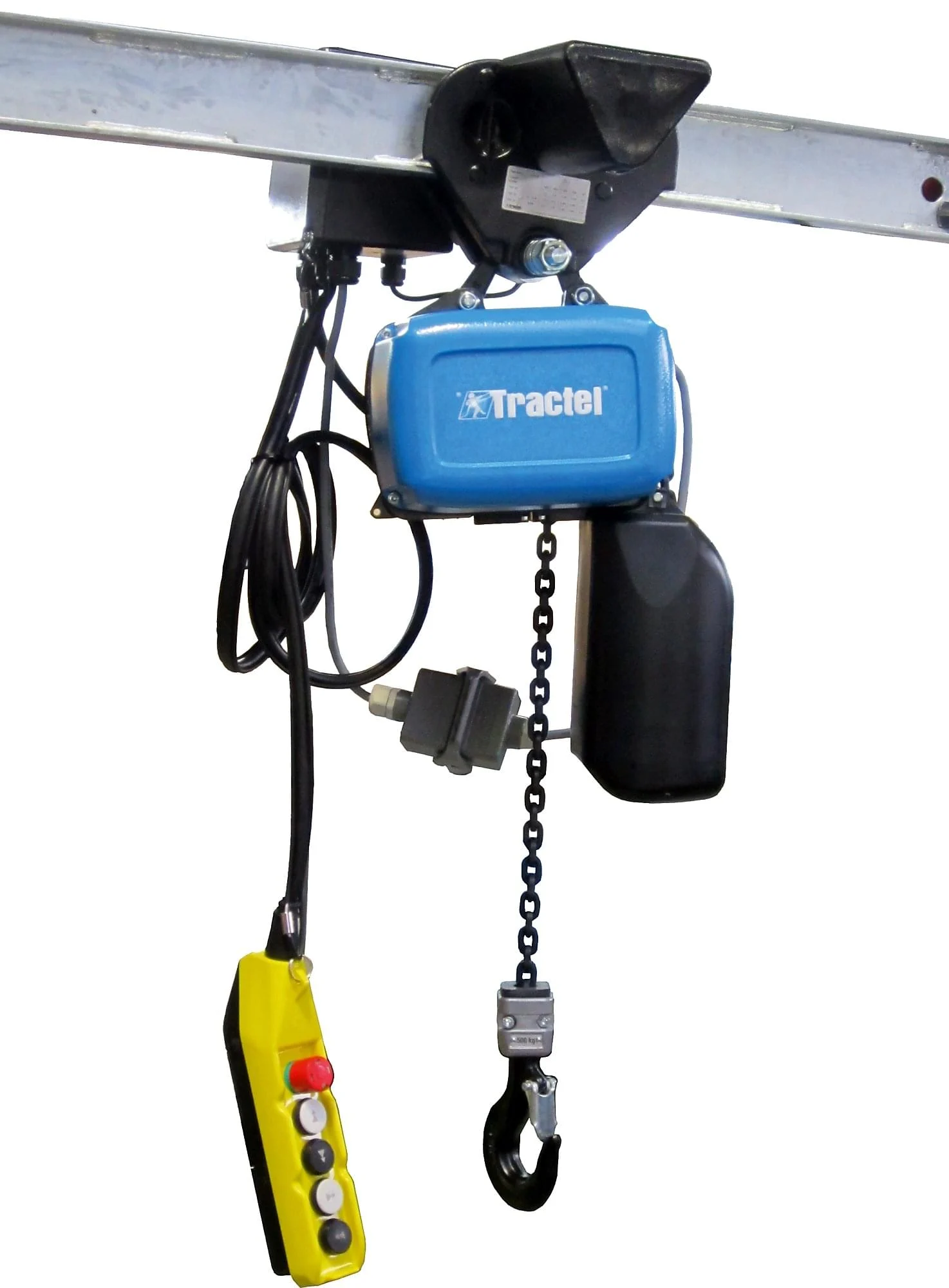 tralift® TT Electric Chain Hoist With Single Speed Trolley - 2 Ton - 230 V–60 Hz - 3 Phase