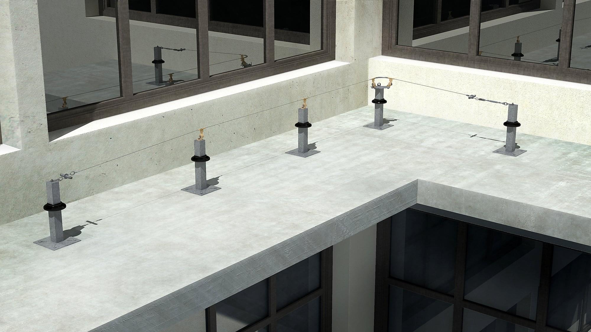Travsmart – Horizontal lifeline system for stanchion posts