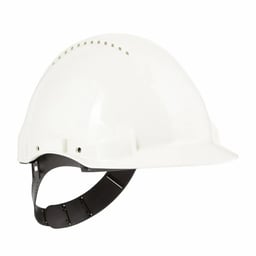 3M™ Casque de sécurité G3000CUVWPRO1, blanc, Uvicator, harnais ajustable, 3 par carton