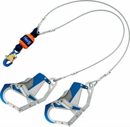 3M™ DBI-SALA® EZ-Stop™ Leading Edge 100% Tie-Off Cable Shock-Absorbing Lanyard 1246412, Orange, 6 ft