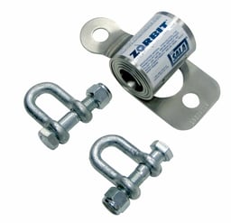 3M™ DBI-SALA® Metal Horizontal Lifeline Energy Absorber with Hardware Kit 7401031, 2 Shackles