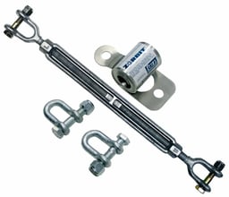 3M™ DBI-SALA® Metal Horizontal Lifeline Energy Absorber with Hardware Kit 7401032, 2 Shackles, Turnbuckle