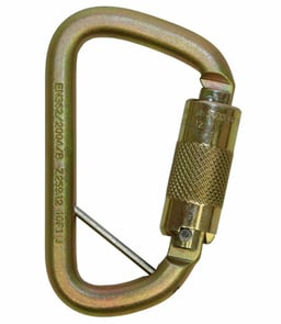 3M™ DBI-SALA® Rollgliss™ Technical Rescue Offset D Fall Arrest Carabiner with Captive Eye, 2000117, Gold, Medium