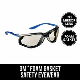 3M™ Foam Gasket Safety Eyewear, Mirror Lens, Anti-Fog
