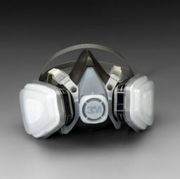3M™ Half Facepiece Disposable Respirator Assembly 52P71, Organic Vapor/P95 Respiratory Protection, Medium 12 EA/Case