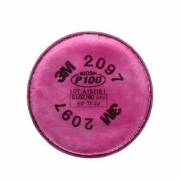 3M™ Particulate Filter 2097/07184(AAD), P100, with Nuisance Level Organic Vapor Relief 100 EA/Case