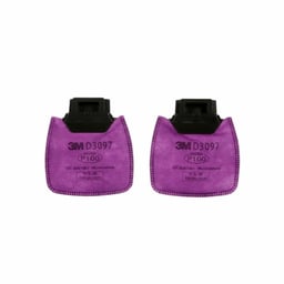 3M™ Secure Click™ Particulate Filter P100 with Nuisance Level Organic Vapor Relief D3097, 100 ea/Case