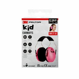 Casque anti-bruit pour enfants 3M™ PELTOR™ Kid H510AKP, SNR 27 dB, rose