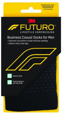 FUTURO™ Business Casual Socks for Men, Pattern
