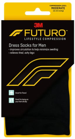 FUTURO™ Dress Socks for Men, Moderate Compression