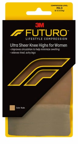 FUTURO™ Ultra Sheer Knee Highs for Women, Mild Compression