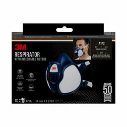Masque avec filtres intégrés 3M™ 4251+, A1P2, vapeurs organiques