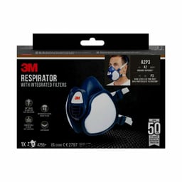 Masque avec filtres intégrés 3M™ 4255+, A2P3, vapeurs organiques