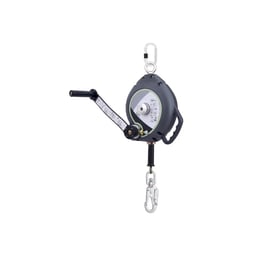 Antichute à rappel automatique - KALYPSO - câble acier galvanisé Lg 20 m + treuil de secours
